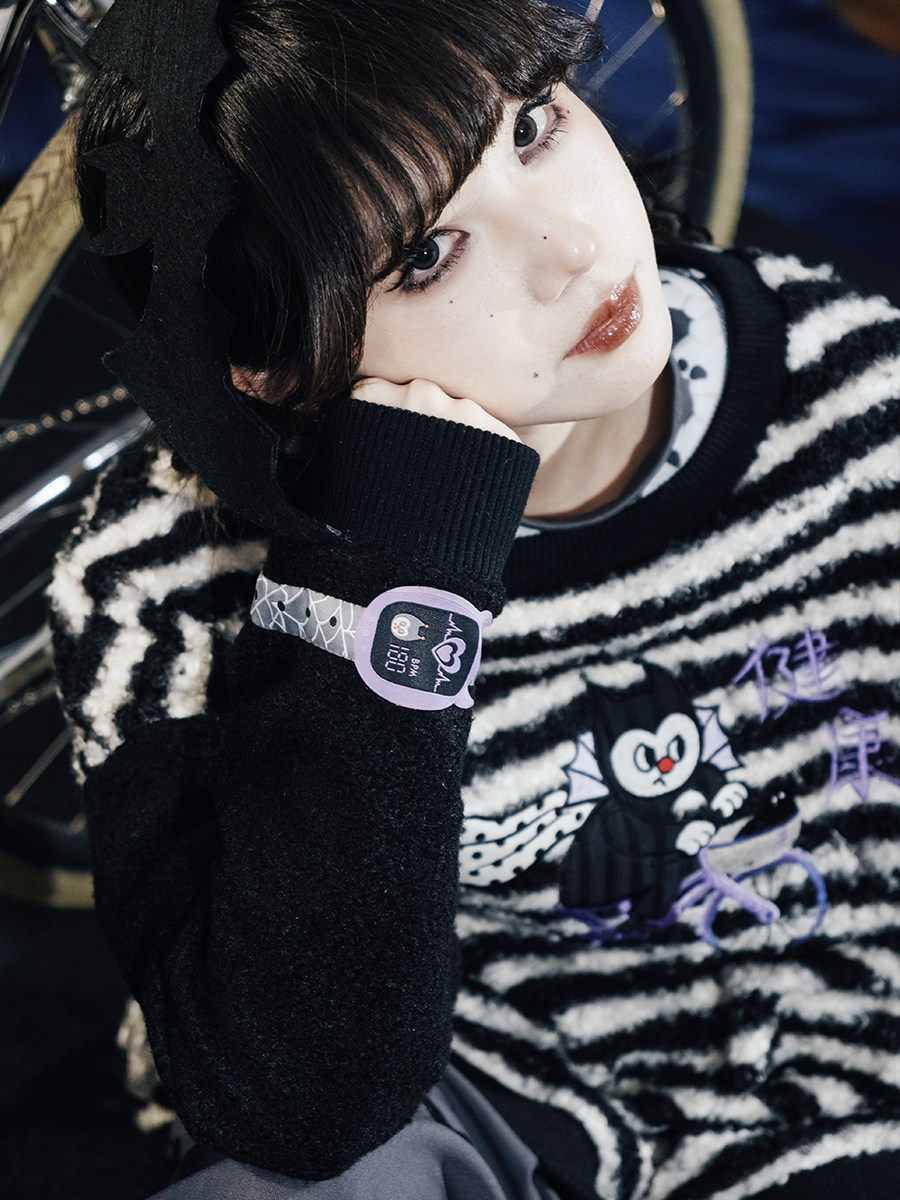 Color Block Sports Sweatshirt: Striped Cycling Design - Taobao product photo 4
