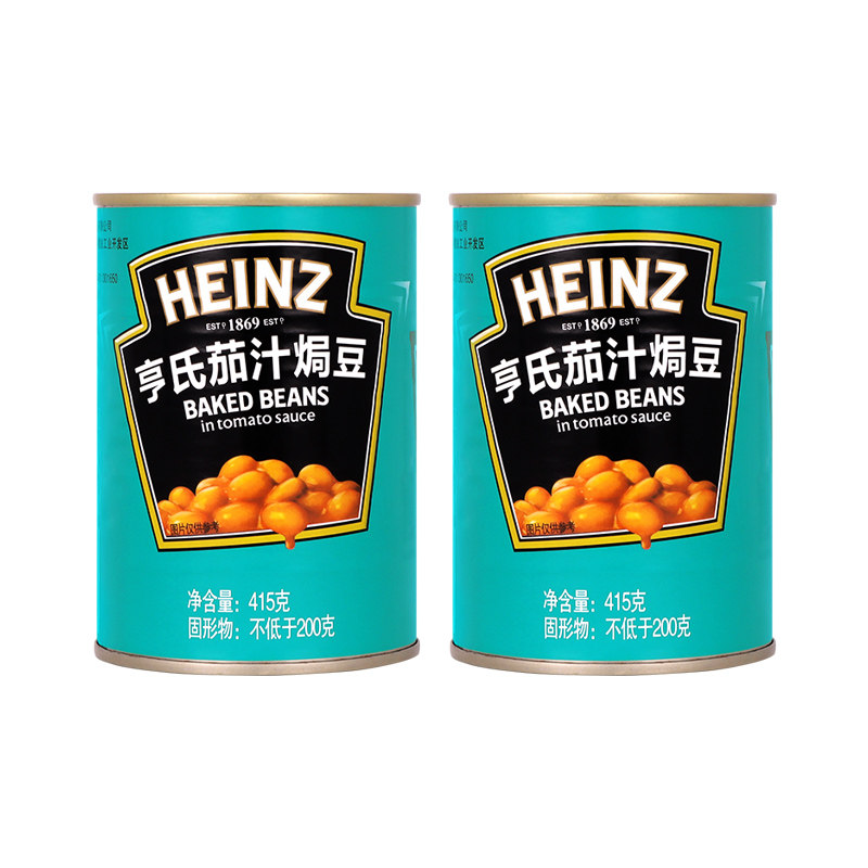 Heinz Baked Beans in Tomato Sauce 415g*5 cans of white kidney beans, ready-to-eat breakfast ingredients, tomato sauce and soybean cans thumbnail 6