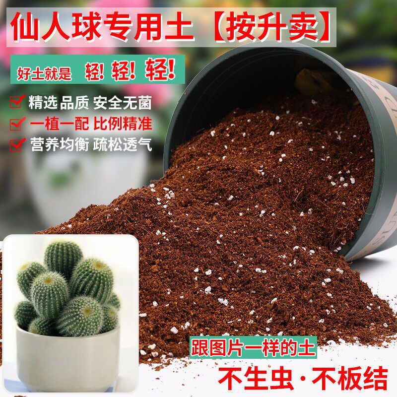 仙人球专用土轻质土园艺种植土弱酸性通用型营养土壤金虎多肉专用
