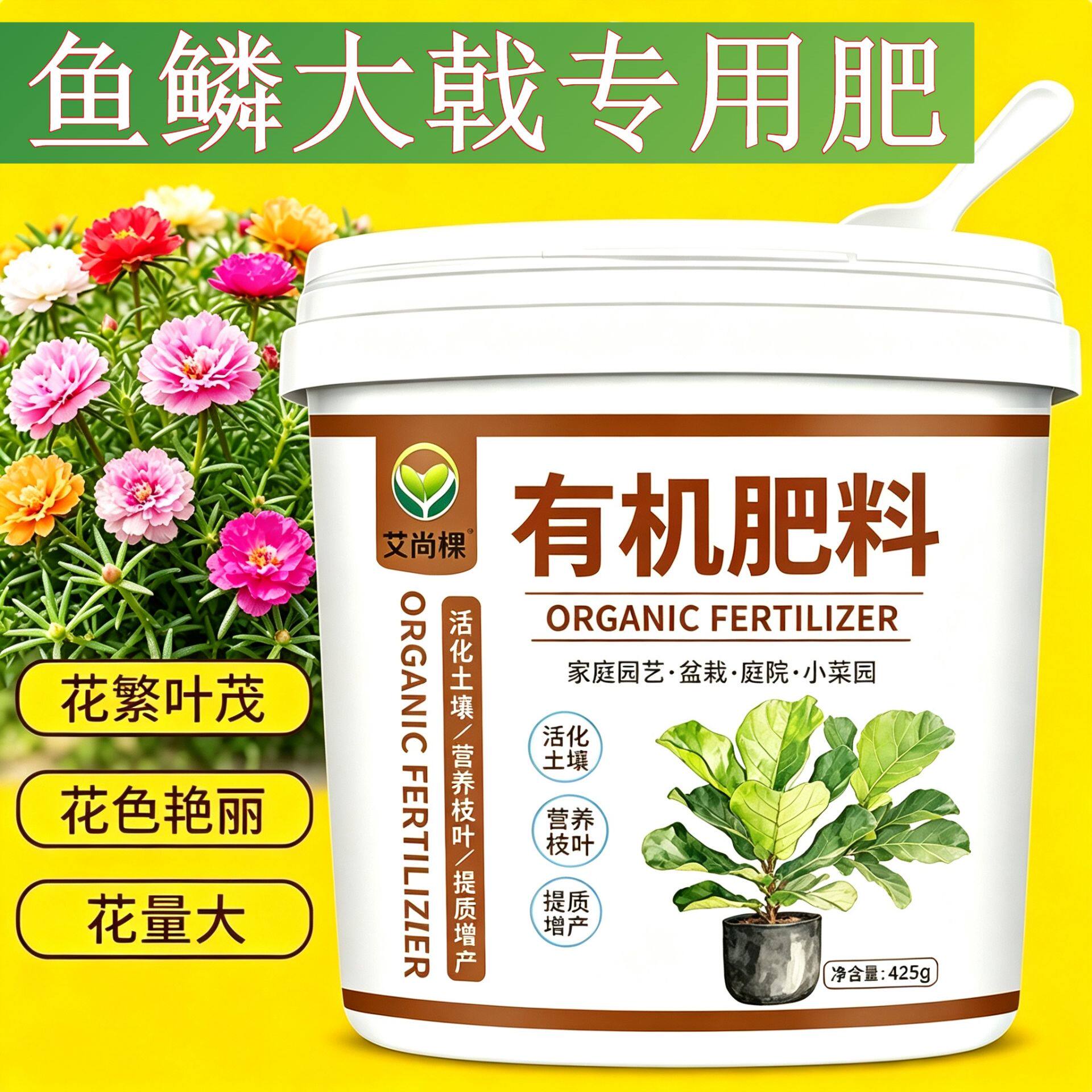 鱼鳞大戟适用肥有机肥叶面肥叶片肥厚室内园艺底肥水溶肥养花肥