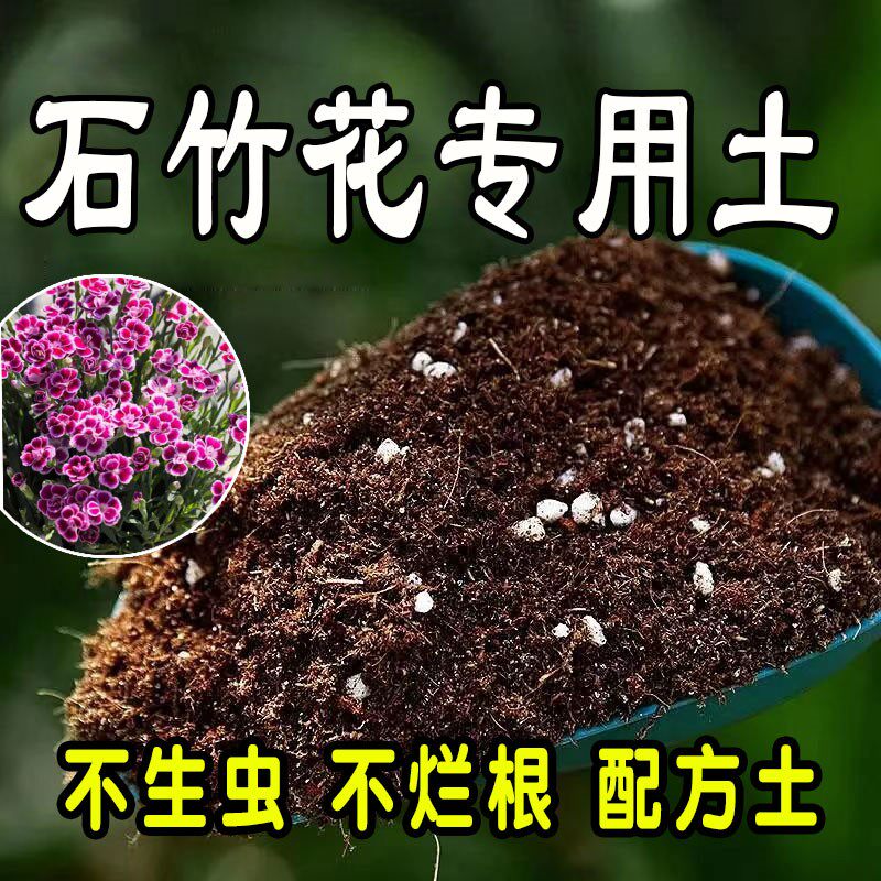 【石竹花专用土】营养土家庭盆栽绿植室内植物肥料种植土