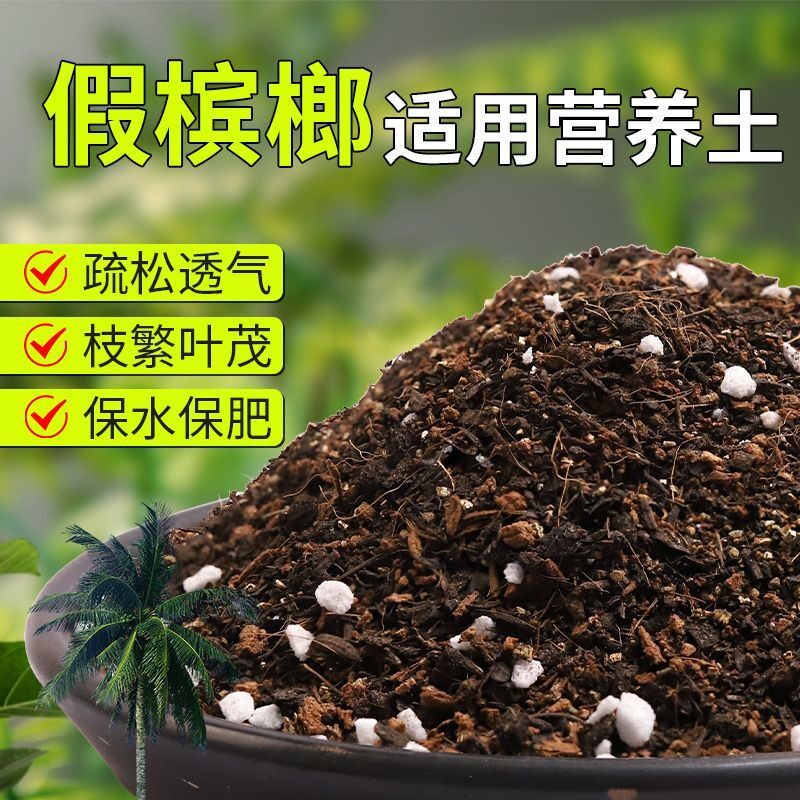 【假槟榔专用土】疏松透气盆栽绿植专用室内植物有机营养土肥料