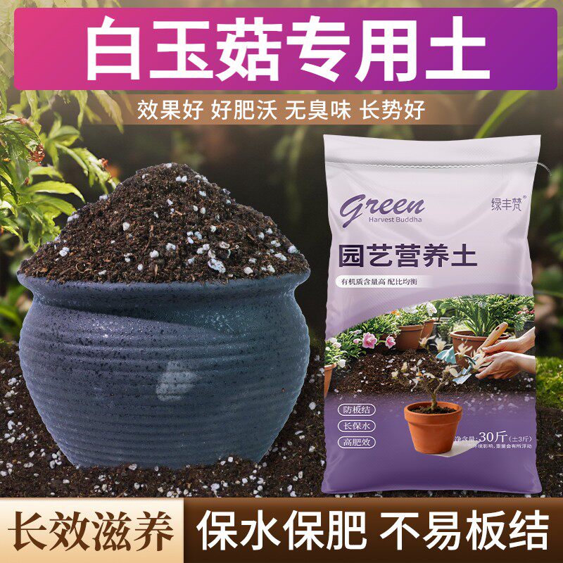 白玉菇专用有机土腐殖泥炭土家庭园艺包邮优质防徒长多肉保水锁肥