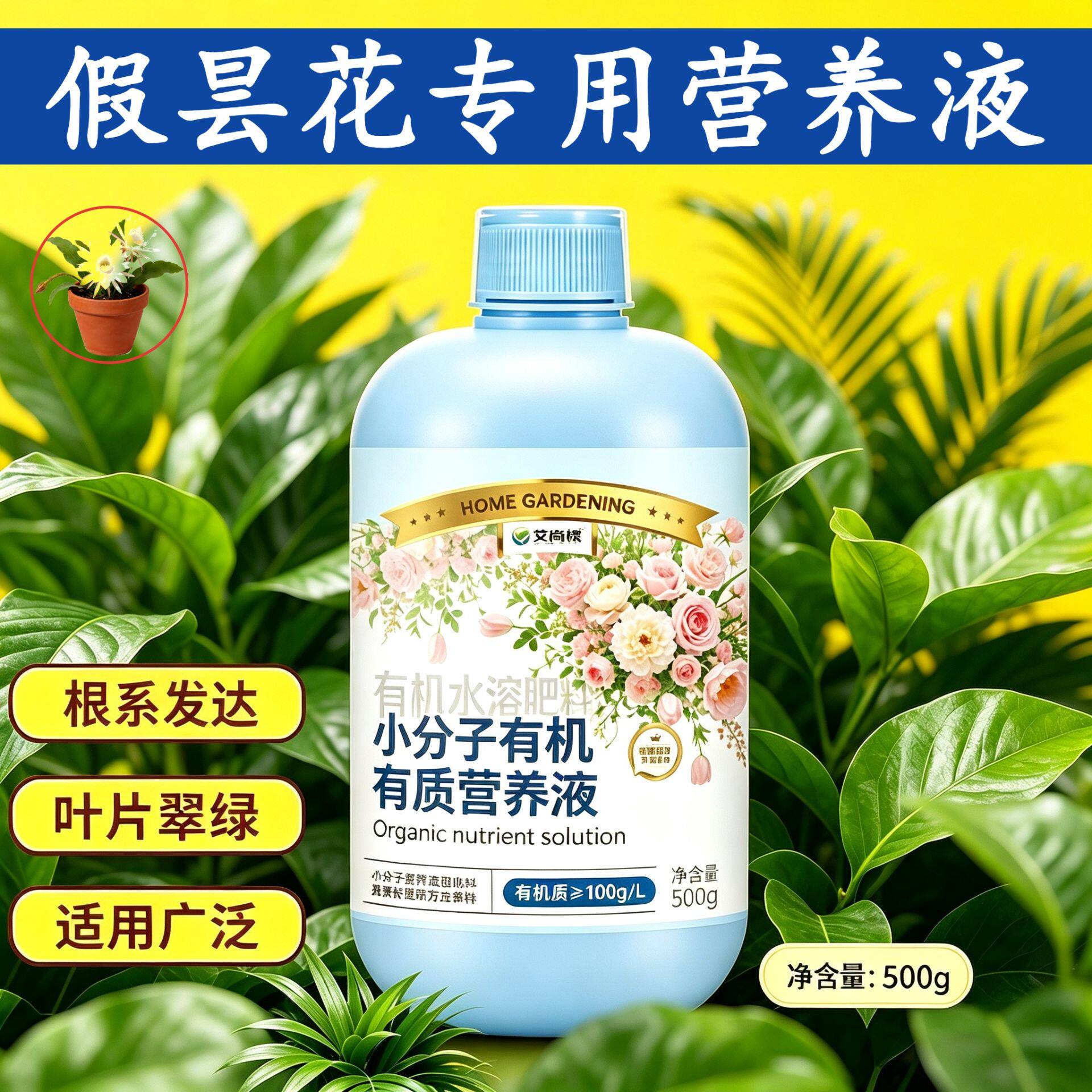假昙花专用水培型营养液适用广泛根叶双补盆栽园艺浓缩高效家用
