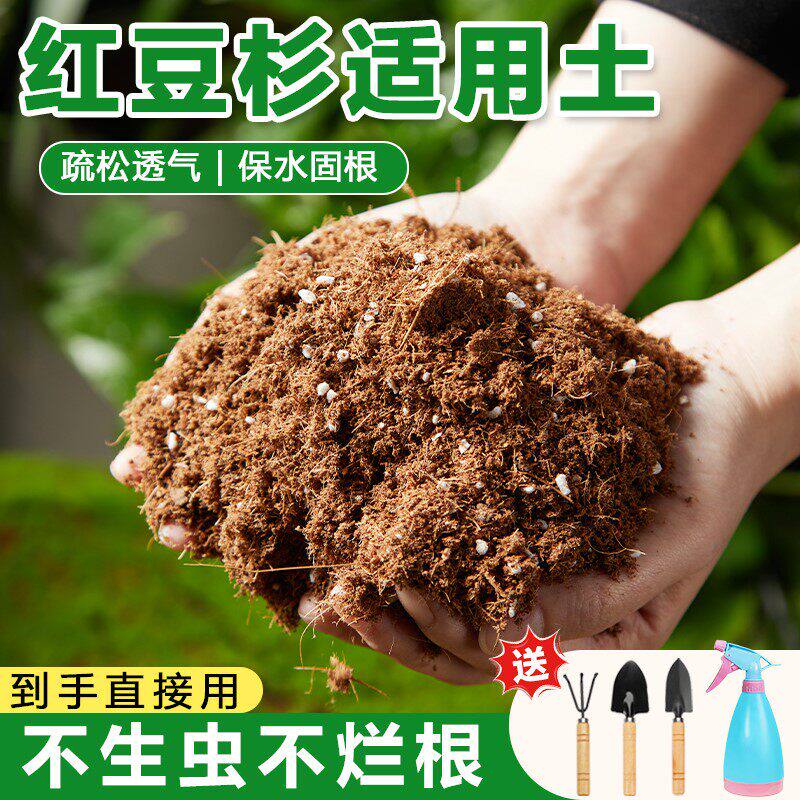红豆杉专用营养土养花通用专用土壤种植土泥炭土花土通用型家用