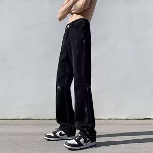 1506/Q72080/P42潮男新款牛仔裤嘻哈ins潮高街潮流痞帅长裤图片