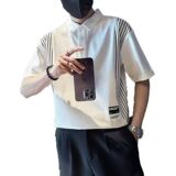 1506-1/TB201/P34翻领短袖polo衫男潮夏季t恤韩版修身百搭体恤，男装T恤，星座1506