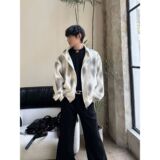 1506/QA2420/P59美式珍珠点缀连帽卫衣男女休闲百搭宽松开衫上衣1，男装卫衣，星座1506