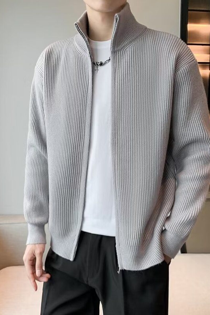 1506/Q16030/P56日系立领极简风软糯纯色拉链毛衣休闲复古毛衣1,男装针织衫/毛衣,星座1506