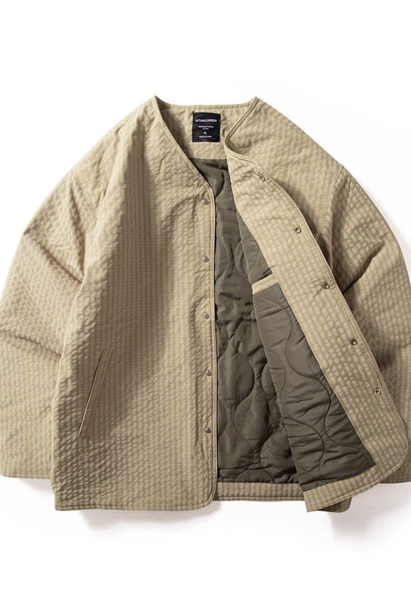 1506/M93321/P84复古阿美咔叽男纯色无领棉衣棉服外套1,男装棉衣,星座1506