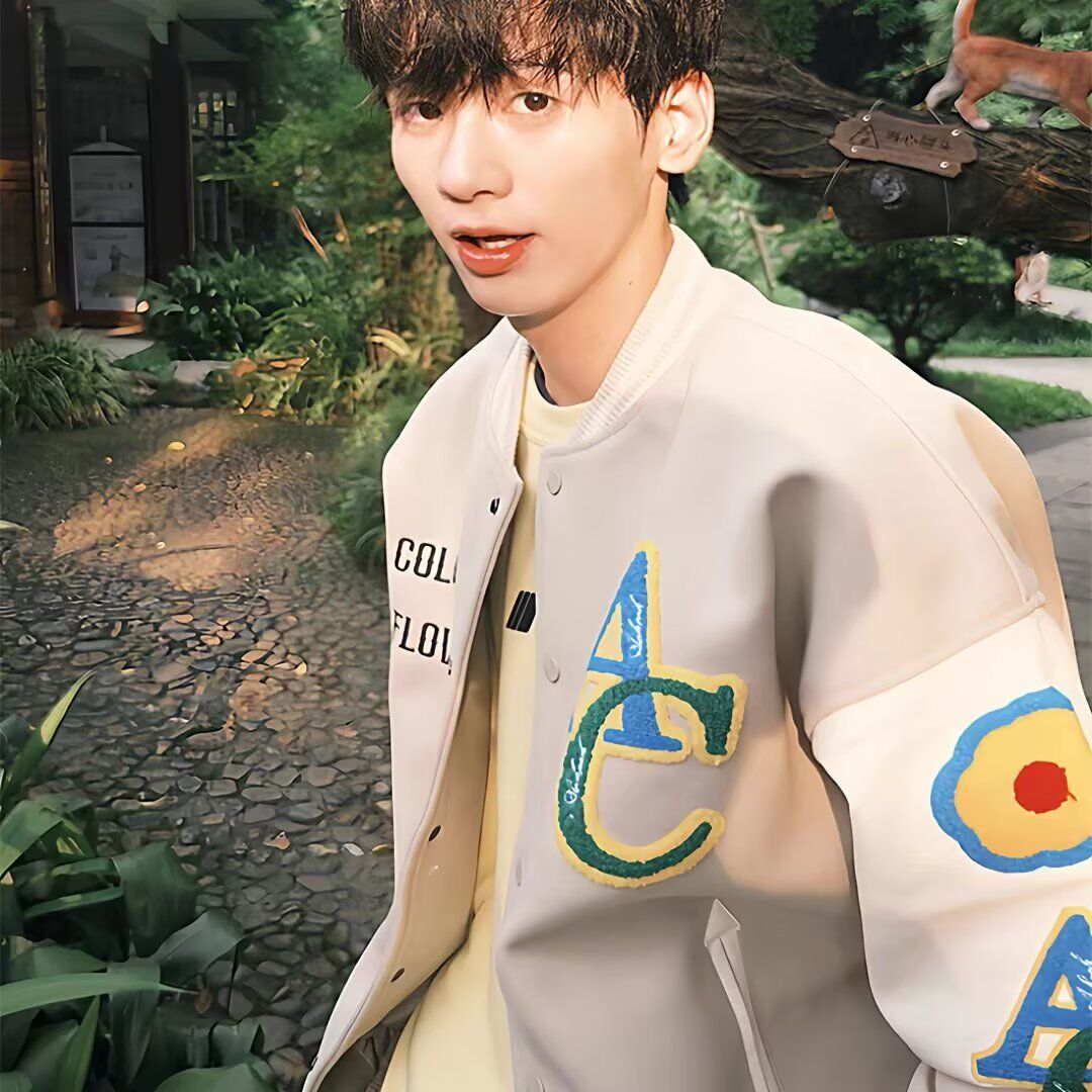 1506/QA020/P64棒球服女春秋季潮牌宽松情侣百搭夹克外套1,男装夹克,星座1506