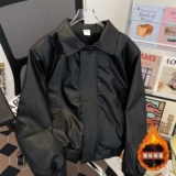 1506/QJM7700/P74复古垫肩工装皮衣男装痞帅外套运动休闲上衣1，男装皮衣，星座1506