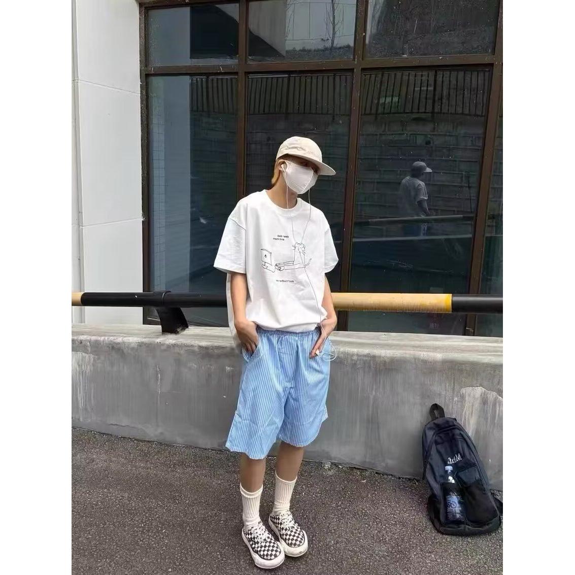 1506/QD11030/P28加大五分袖男t恤夏季薄款宽松大码胖子短袖,男装T恤,星座1506