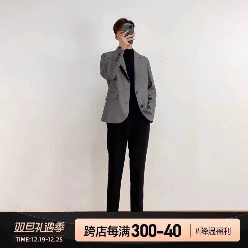 1506/QW100/P62轻量弹力休闲西服套装两色入春秋款高级感两粒扣,男装西服套装,星座1506