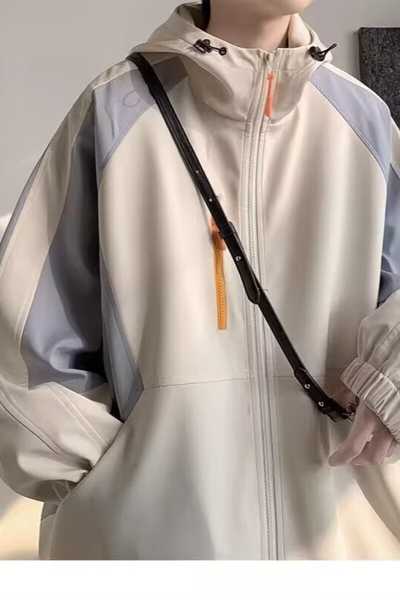 1506/QW3020/P72春秋季潮流拼接连帽复古宽松休闲工装夹克潮1,男装夹克,星座1506