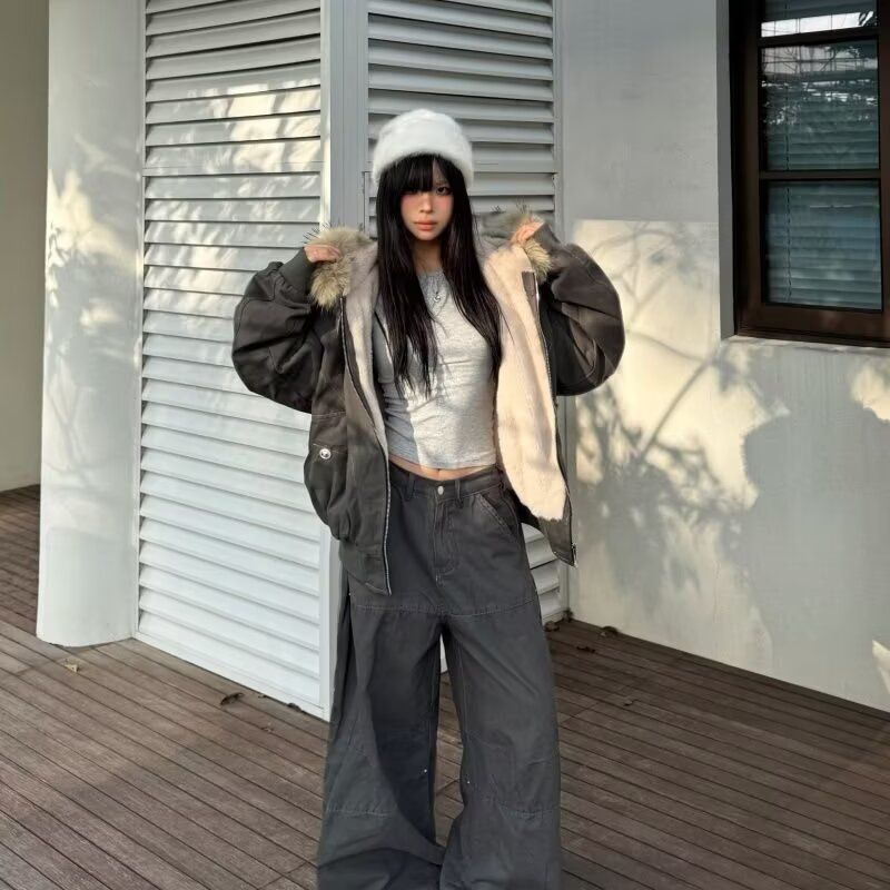 1506/Q86170/P90潮牌情侣派克服短款羽绒男女棉服大毛领连帽棉衣1,男装棉衣,星座1506