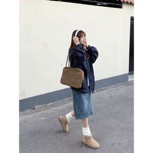 1506/Q6310/P59日系拼接棒球服夹克男秋潮牌宽松拼色情侣工装外套图片