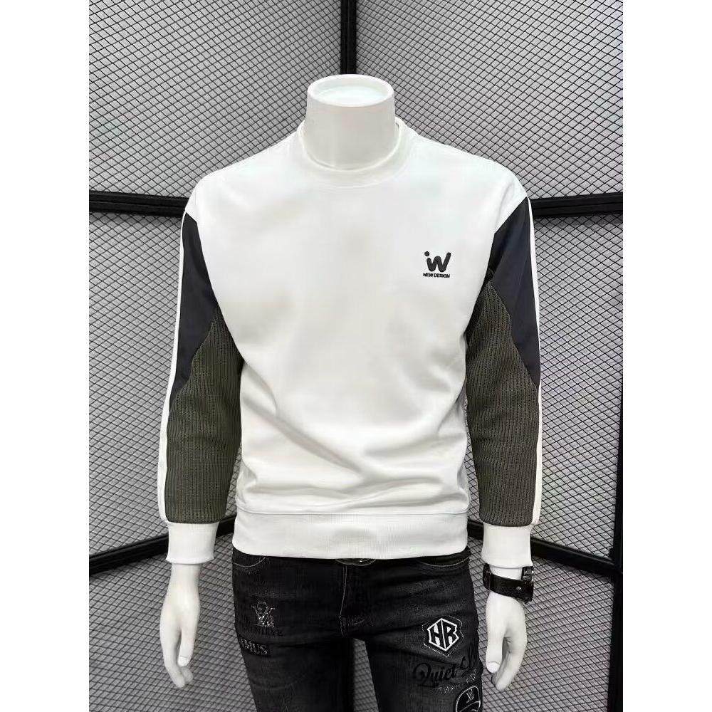 1506/QA0030/P38秋冬拼色卫衣男春秋季韩版新款圆领宽松上衣，男装卫衣，星座1506