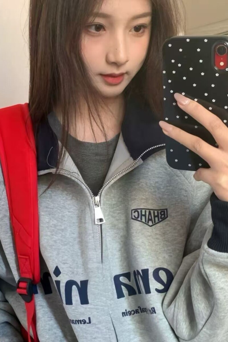 1506/Q6130/P61潮牌情侣美式复古赛车LOGO卫衣三条杠条纹帽衫2,男装卫衣,星座1506