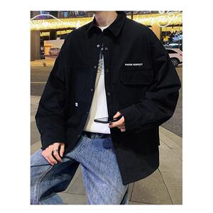 1506/Q22480/P39春秋季高品宽松新款工装开衫外套日系休闲装1图片