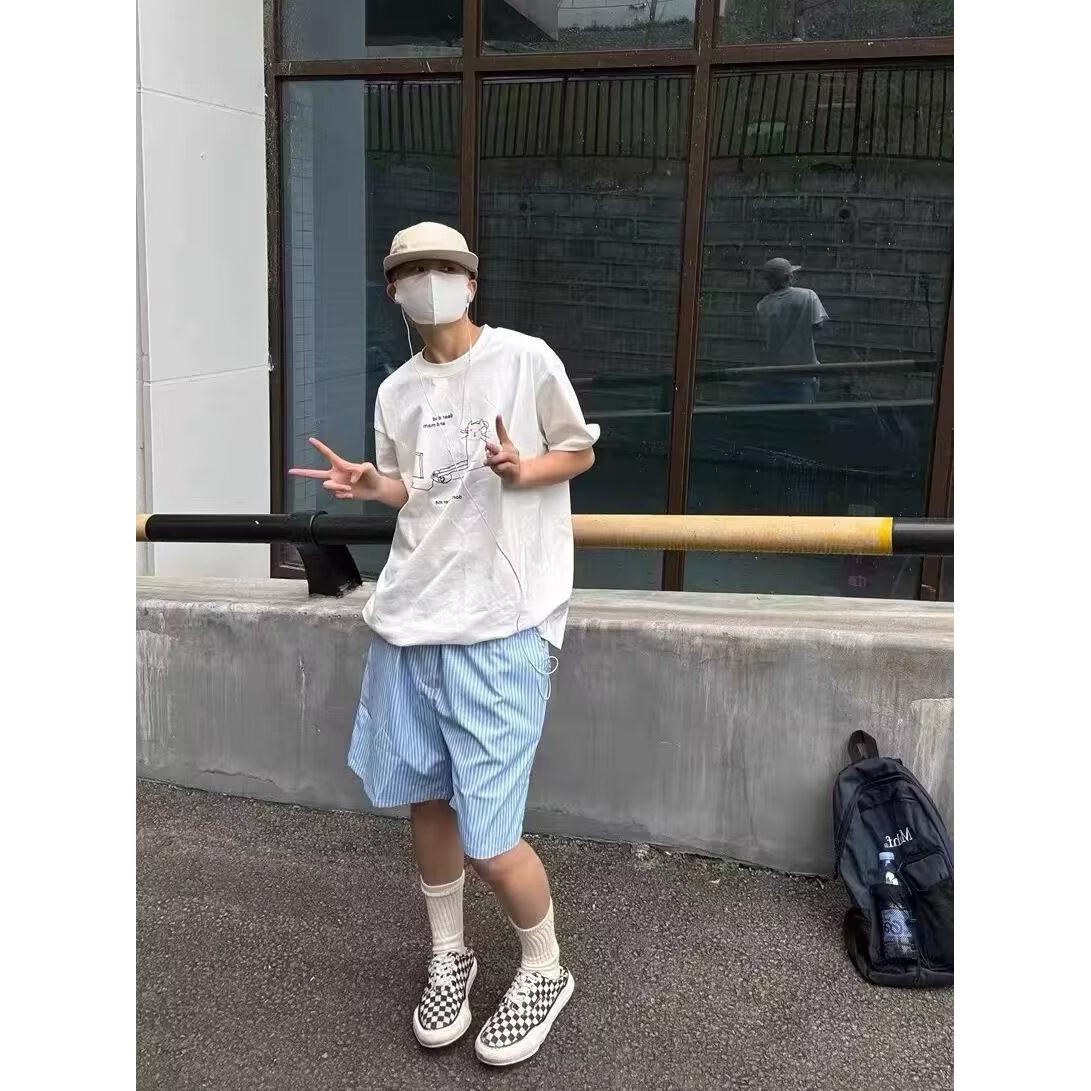 1506/QD11030/P28加大五分袖男t恤夏季薄款宽松大码胖子短袖,男装T恤,星座1506