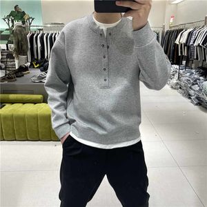 1506/QW960/P53高质量常规假两件卫衣2025年设计感，男装卫衣，星座1506