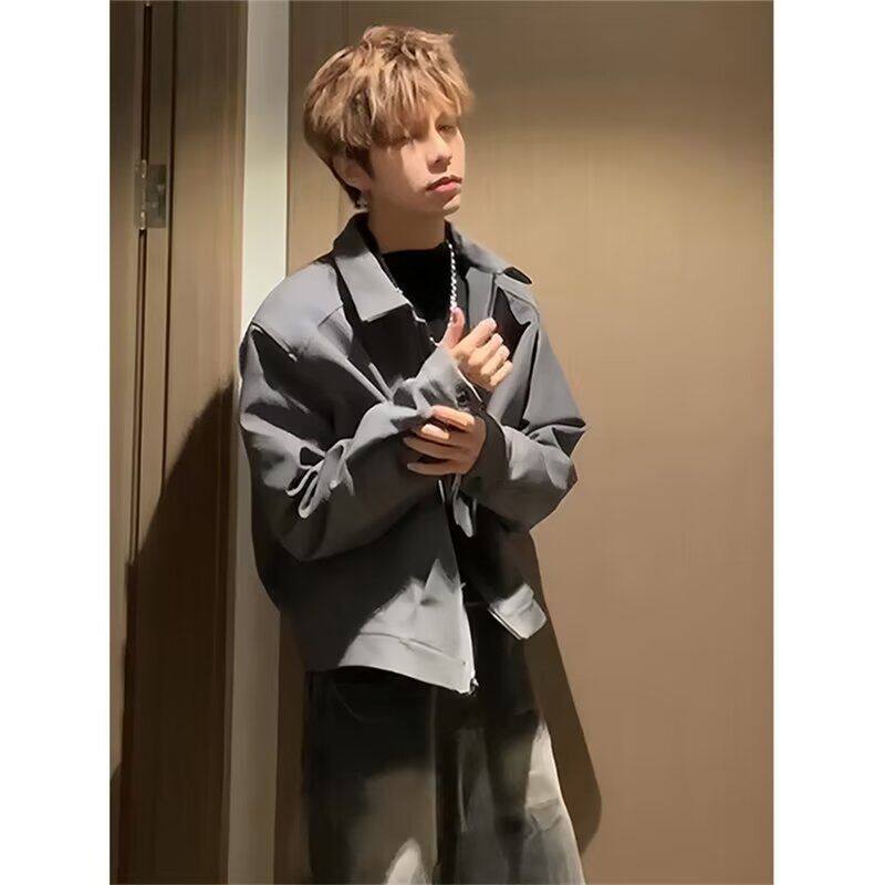 1506/QCL-Y66200/P71春秋痞帅外套男高街潮牌港风韩版潮流夹克,男装夹克,星座1506