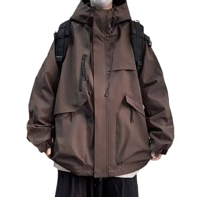 1506/QWT180/P70秋季新款潮牌痞帅连帽机能冲锋衣工装夹克外套,男装夹克,星座1506
