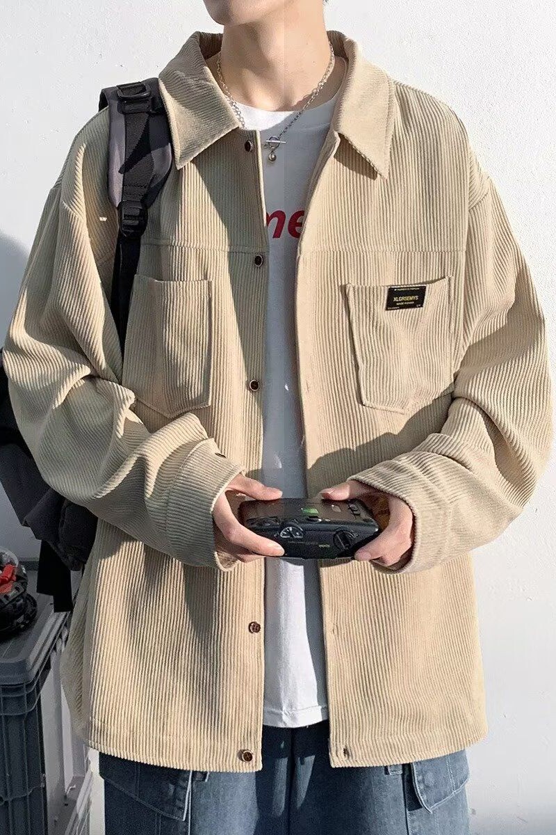 1506/QC560/P37春秋季男士潮牌大码长袖衬衫宽松工装重磅夹克1,男装夹克,星座1506