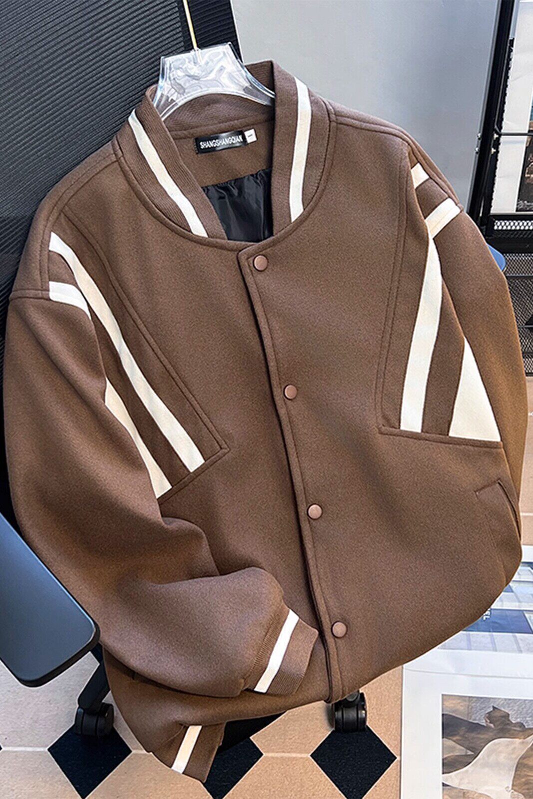 1506/Q72420/P59棒球服夹克男宽松潮流飞行夹克男女情侣潮流时尚,男装夹克,星座1506
