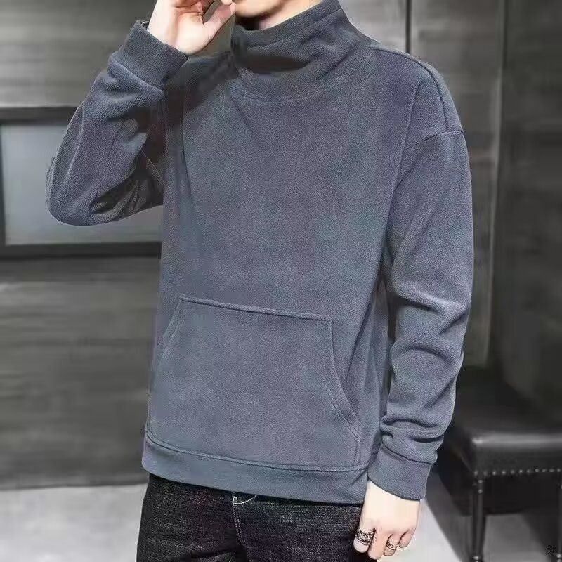 1506/QG010/P26秋冬德绒半高领卫衣男长袖加绒厚款外套,女装短外套,星座1506