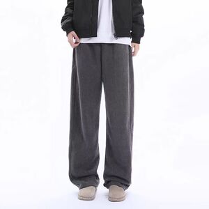 1506/QA1450/P40秋冬新款美式复古水洗阔腿牛仔裤男女同款1