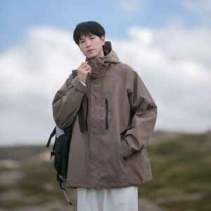 1506/Q3940/P54日系工装外套男女春秋小众宽松美式短风衣夹克潮1图片