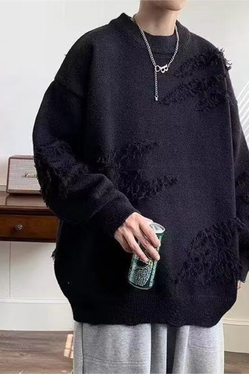 1506/Q60880/P44圆领毛衣男秋冬季宽松针织衫男日系线衣外套痞帅,男装针织衫/毛衣,星座1506