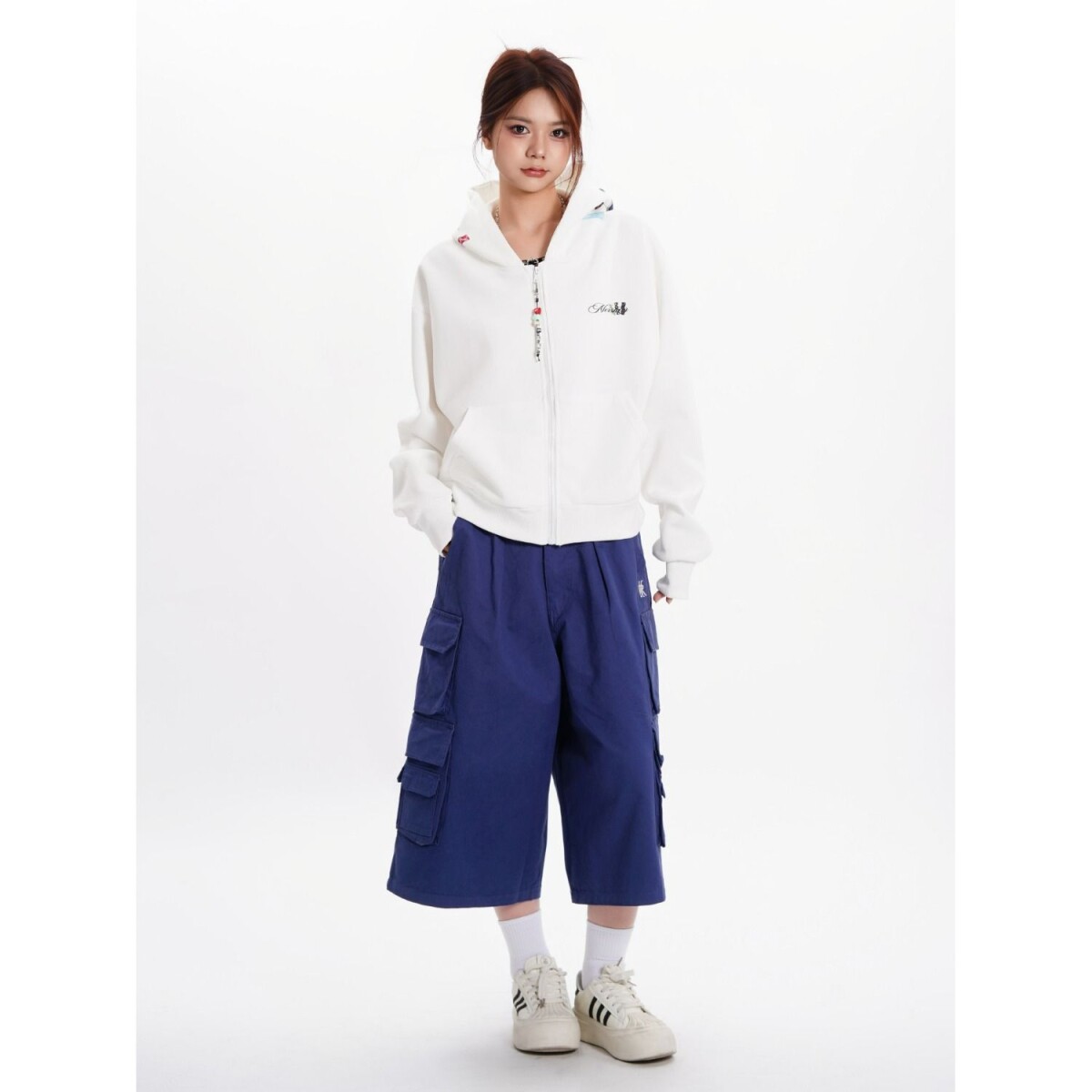 1506/QA2320/P54重磅美式开衫拉链休闲百搭卫衣外套男女1,女装短外套,星座1506