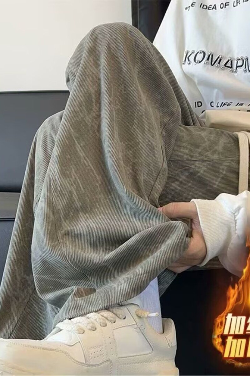 1506/QK1430/P31春秋款直筒宽松阔腿美式潮流新款卫裤痞帅休闲裤,男装休闲裤,星座1506