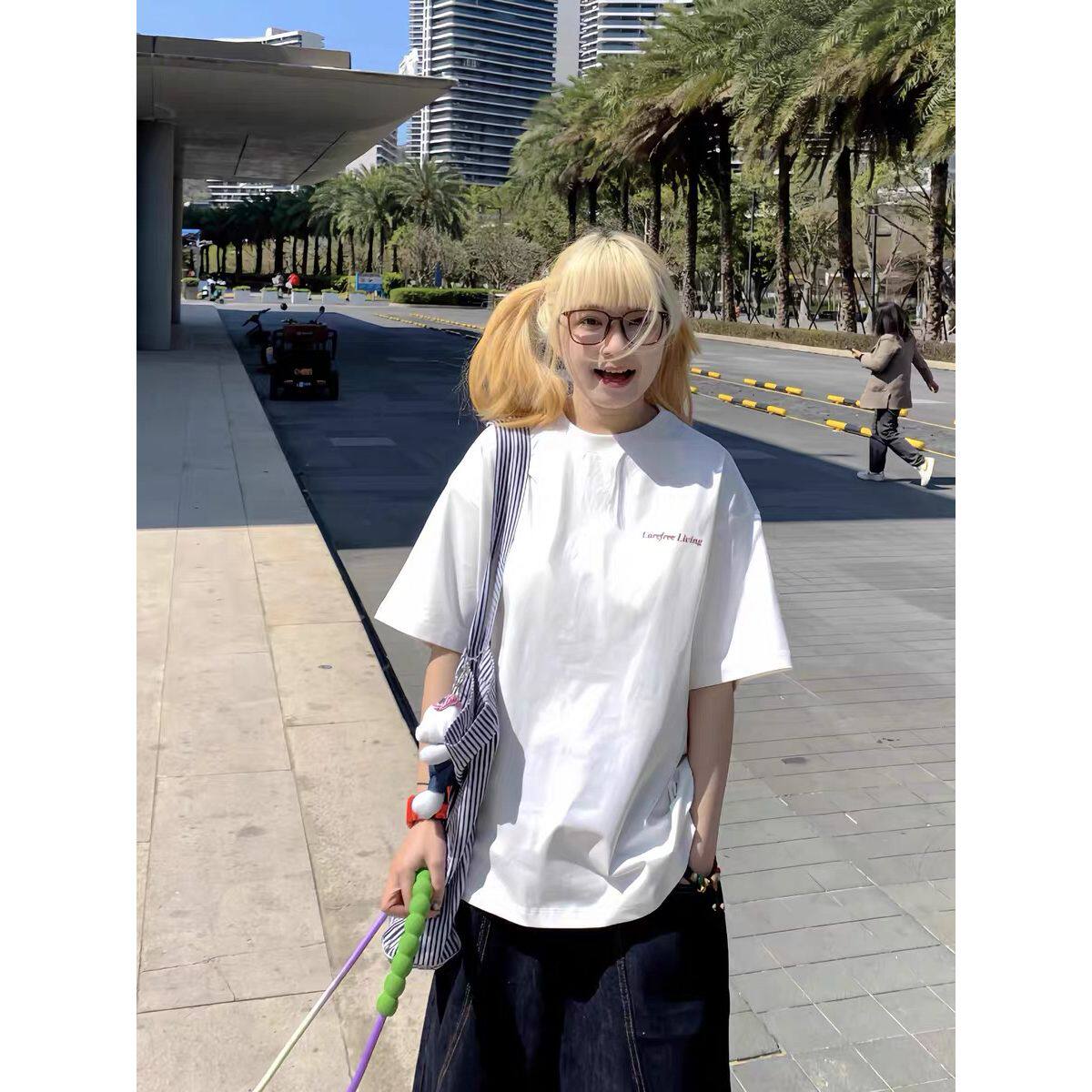 1506/QD1040/P33短袖高质量白色2025年oversize小众cityboy潮T恤，男装T恤，星座1506