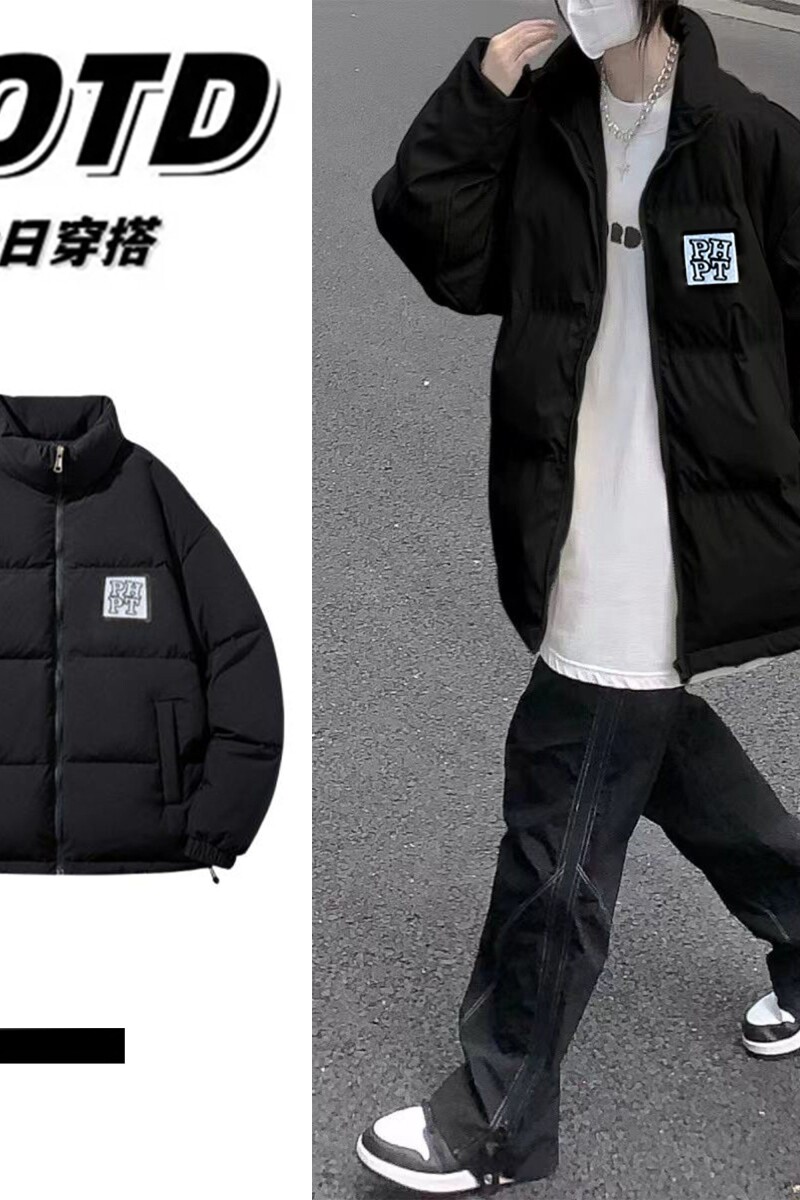 1506/Q6660/P60【魔术贴款】立领短款羽绒棉服女冬2025年学生情侣,男装棉衣,星座1506