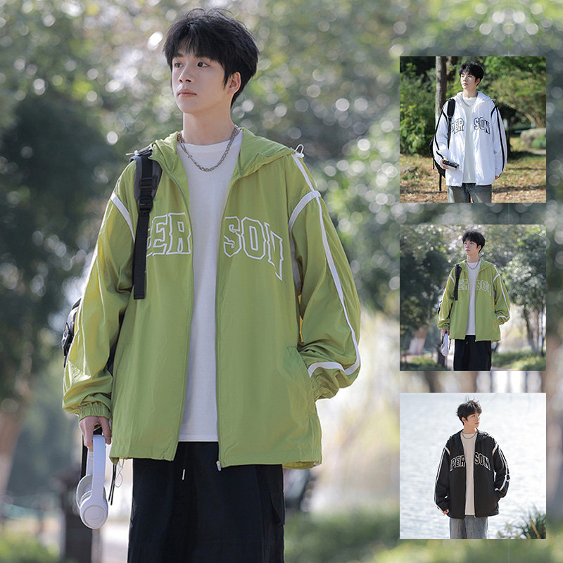 1506/F6350/P38青少年夏季防晒衣男薄款冰丝防晒服夹克中学生外套,男装夹克,星座1506