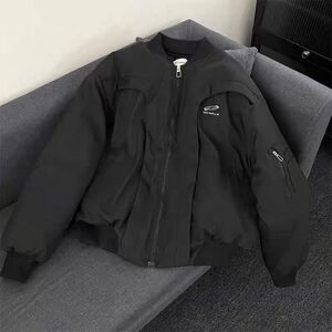 1506/QA380/P103解构美式飞行员棉服男冬季棒球服棉衣外套1图片