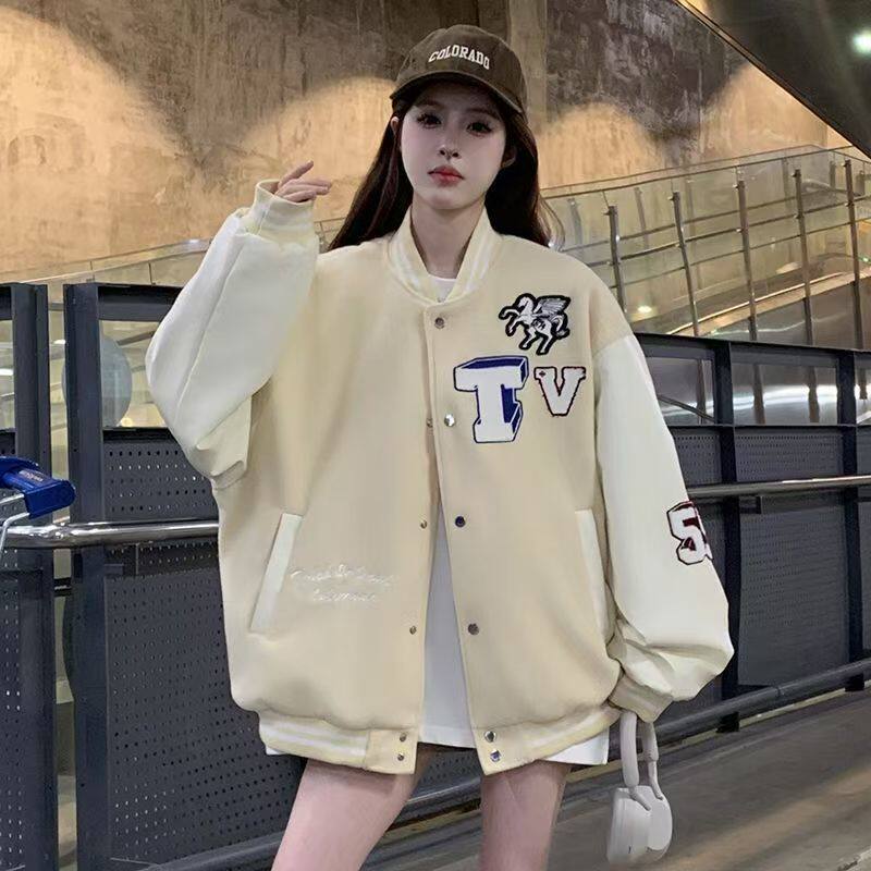 1506/QJK0180/P66毛呢拼皮面料毛巾刺绣蓝杏色2025年小众夹克,男装夹克,星座1506