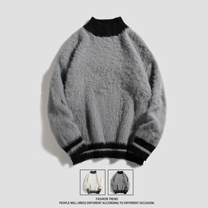 1506/ML1031/P58秋冬季新款加厚中领男士半高领针织打底衫1图片