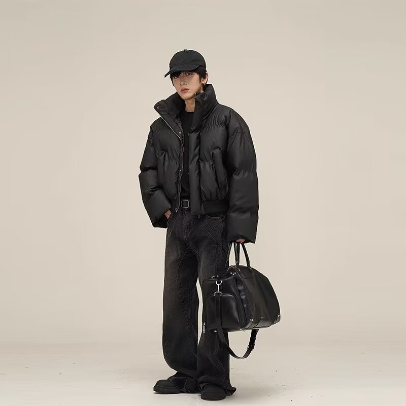 1506/MY410/P58冬季韩版立领宽松显瘦羽绒棉服短款情侣外套PU棉衣,男装棉衣,星座1506