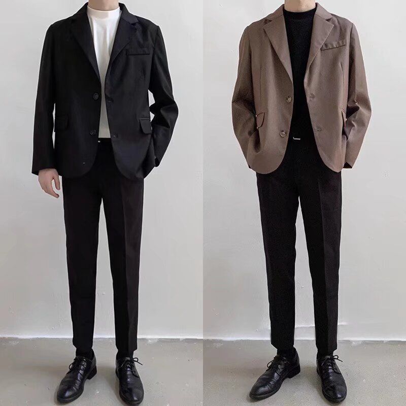 1506/QW100/P62轻量弹力休闲西服套装两色入春秋款高级感两粒扣,男装西服套装,星座1506