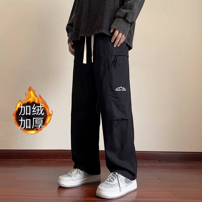 1506/QSQ31R0/P46春秋季新款直筒宽松阔腿长裤潮牌运动休闲裤1,男装休闲裤,星座1506
