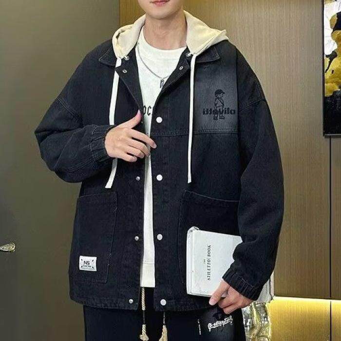 1506/Q9220/P64春秋季新款夹克男装潮男士连帽上衣图片