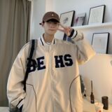 1506/Q6660/P44美式复古棒球服男女春秋季情侣百搭休闲夹克外套1，男装夹克，星座1506