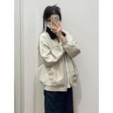 1506/QJK77890/P70小马丁双层外套米白色夹克男女2025年高级感，男装夹克，星座1506