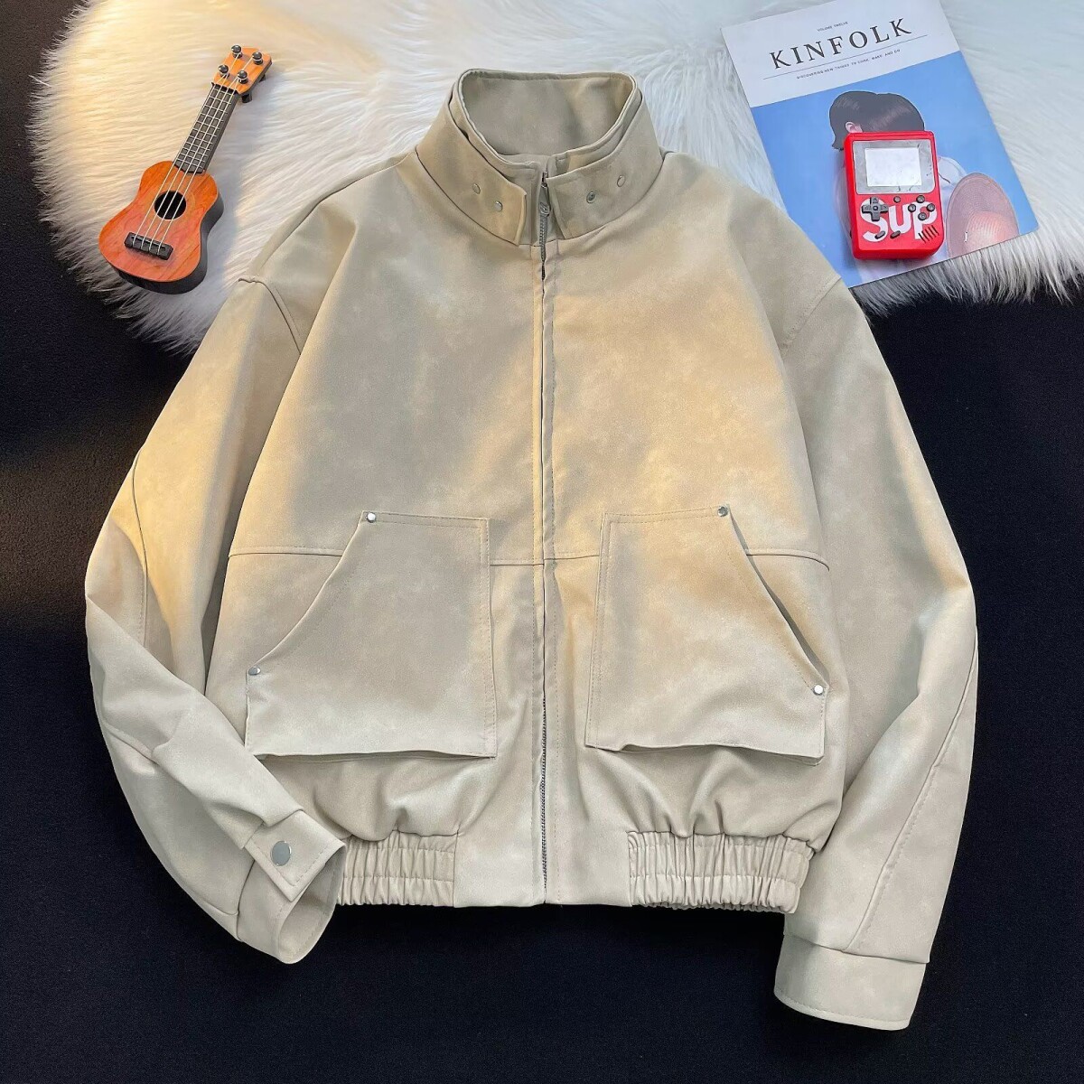 1506/QJK2830/P79高街潮牌港风日系原宿风韩版潮流宽松夹克，男装夹克，星座1506