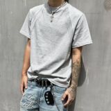 1506/Q329/P36大码美式简约圆领拼接正肩短袖t恤男夏季宽松百搭，男装T恤，星座1506